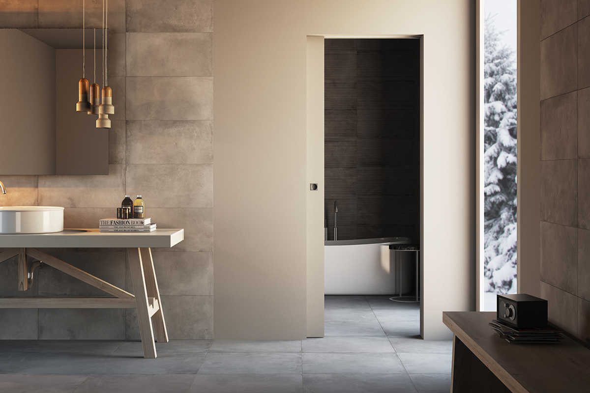 porta scorrevole per bagno